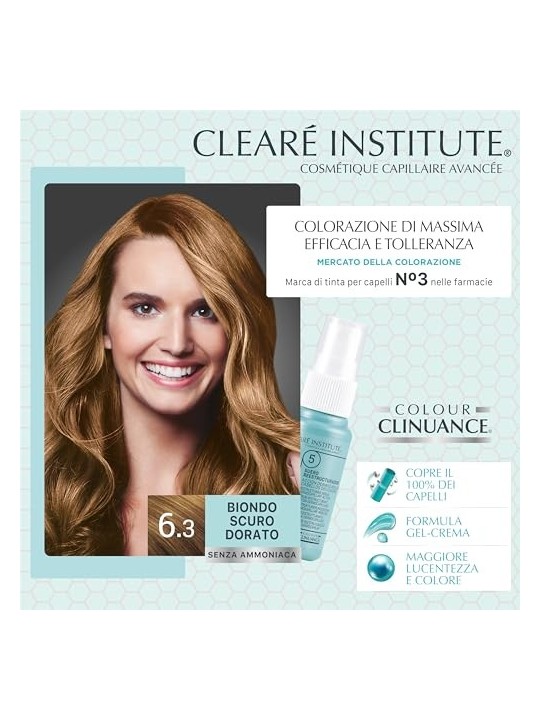 Clear Institute COLOUR CLINUANCE 6.3-rubio oscuro dorado