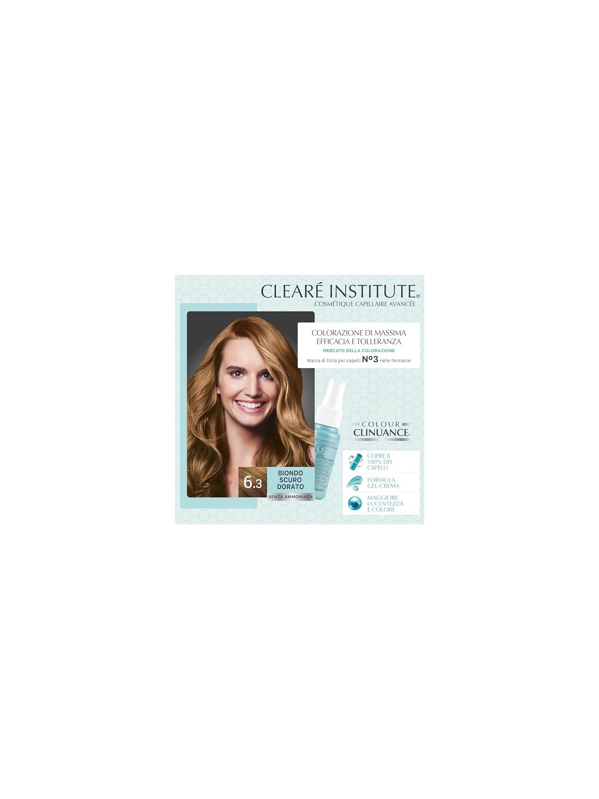 Clear Institute COLOUR CLINUANCE 6.3-rubio oscuro dorado