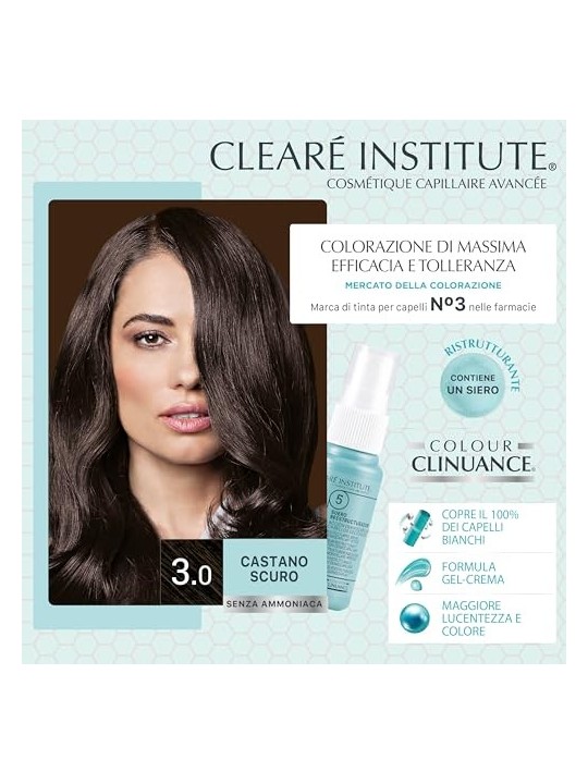 Clear Institute COLOUR CLINUANCE cabellos delicados 401chocolate frio 1 unit donna