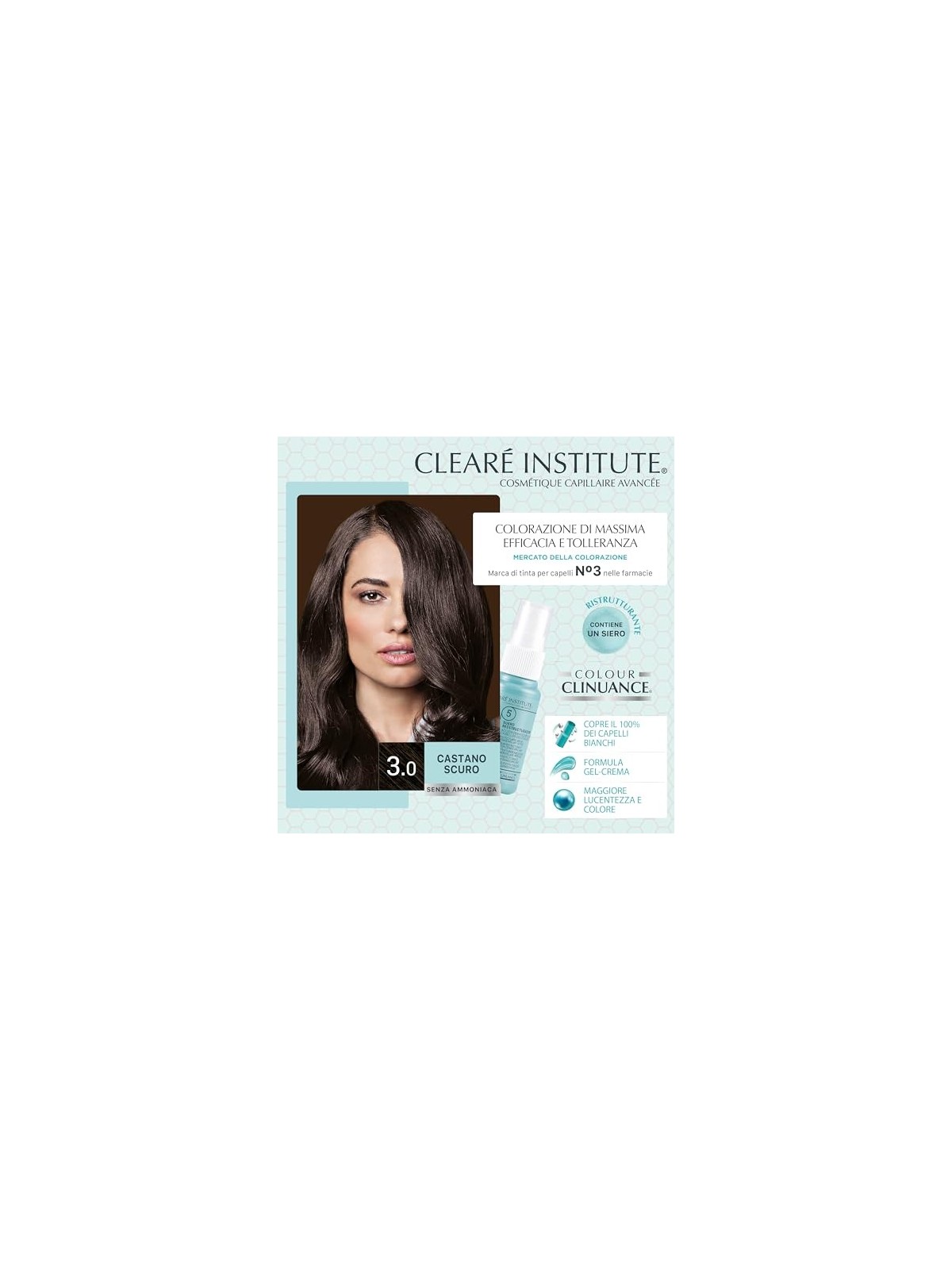 Clear Institute COLOUR CLINUANCE cabellos delicados 401chocolate frio 1 unit donna