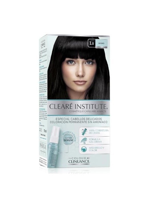 Clear Institute COLOUR CLINUANCE cabellos delicados 10negro 1 unit donna