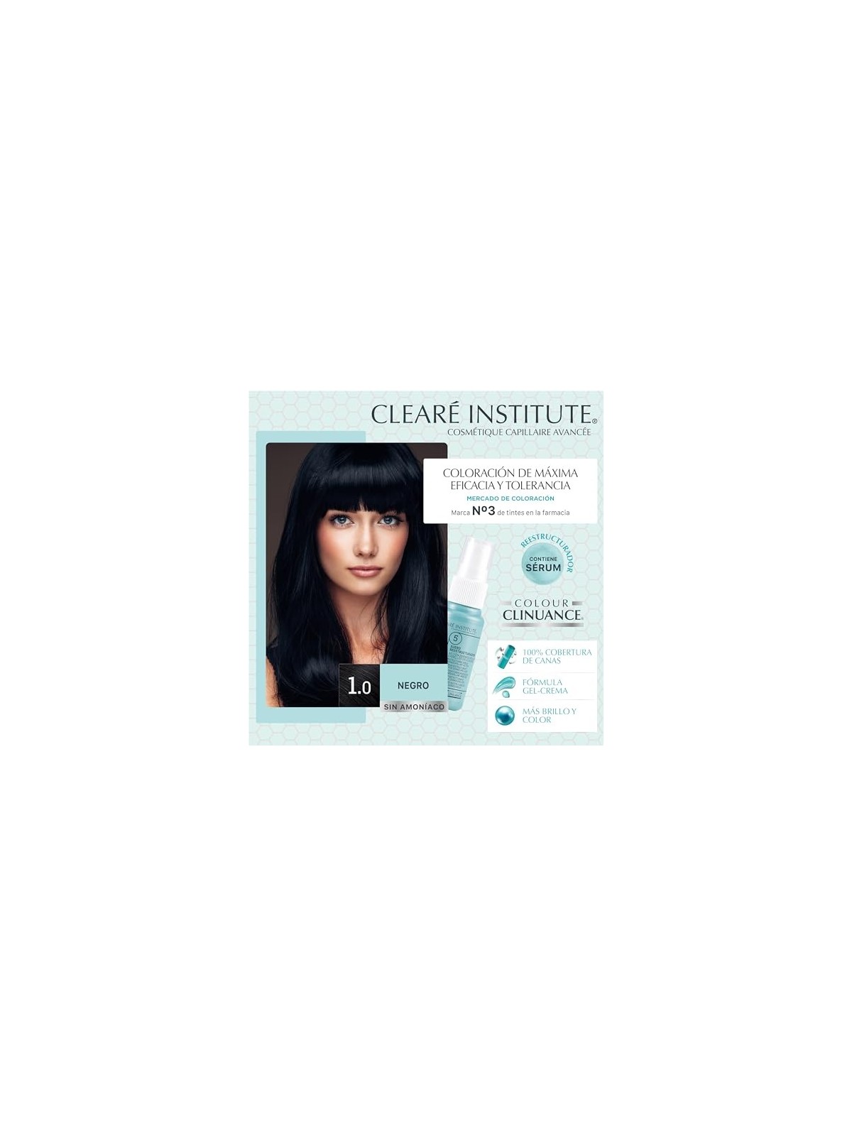 Clear Institute COLOUR CLINUANCE cabellos delicados 10negro 1 unit donna