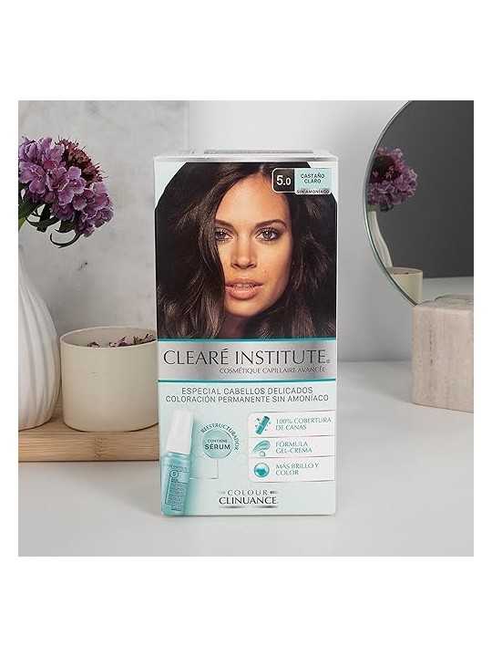 Clear Institute COLOUR CLINUANCE cabellos delicados 50castao claro 1 unit donna