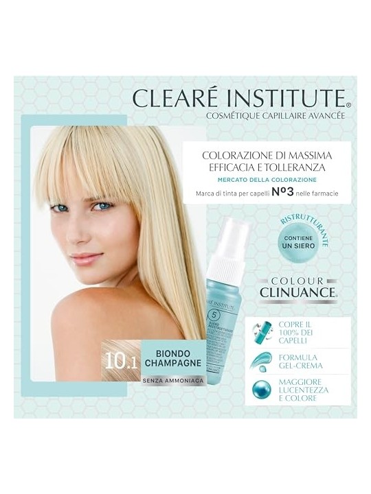 Clear Institute COLOUR CLINUANCE cabellos delicados 101rubio champagne 1 unit donna