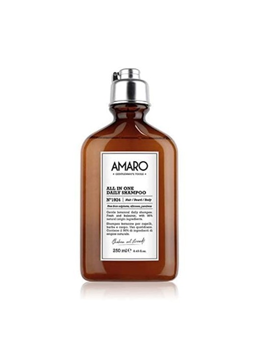 Farmavita AMARO all in one daily shampoo n1924 hairbeardbody 250ml uomo