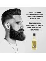 Reuzel Shampoobalsamobagnoschiuma Tea Tree 3 in 1 Shampoo da uomo 3in1 uomo 350ml