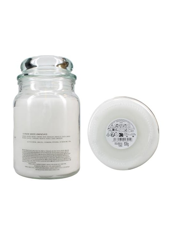 Candela profumata Yankee Candle Lino e pizzo bianco 538.0g