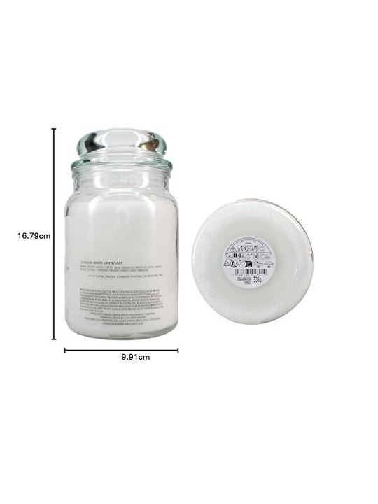 Candela profumata Yankee Candle Lino e pizzo bianco 538.0g