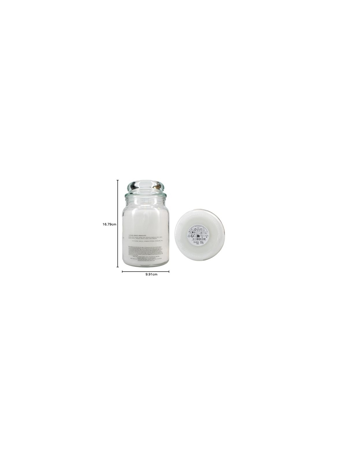 Candela profumata Yankee Candle Lino e pizzo bianco 538.0g