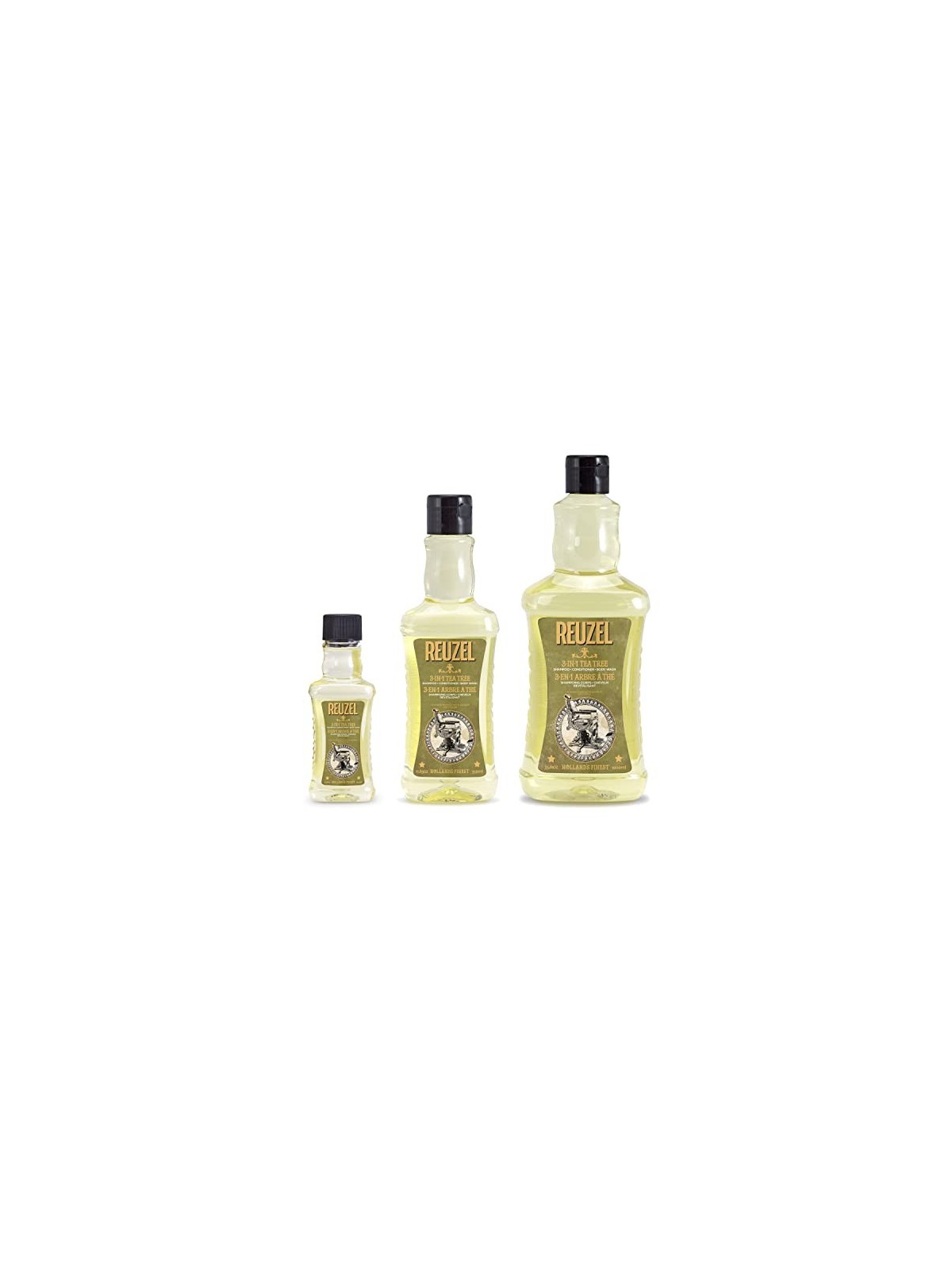 Reuzel Shampoobalsamobagnoschiuma Tea Tree 3 in 1 Shampoo da uomo 3in1 uomo 1000ml