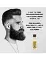 Reuzel Shampoobalsamobagnoschiuma Tea Tree 3 in 1 Shampoo da uomo 3in1 uomo 100ml