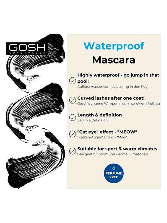 Gosh Catchy Eyes Waterproof Mascara donna 8ml Numero 001 Black