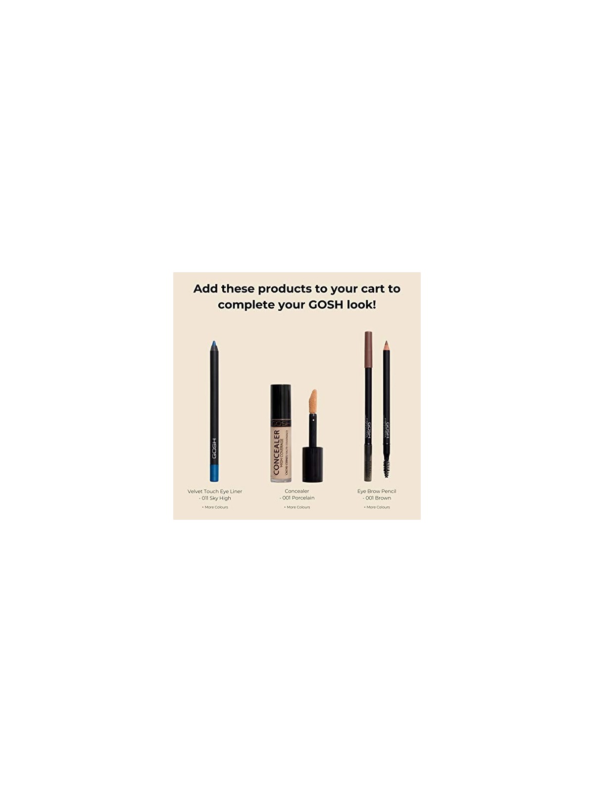 Gosh Catchy Eyes Waterproof Mascara donna 8ml Numero 001 Black