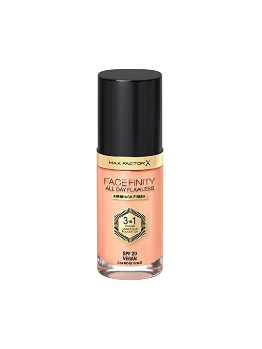Max Factor All Day Flawless Facefinity 3 in 1 Makeup 30ml 64C Rose Gold