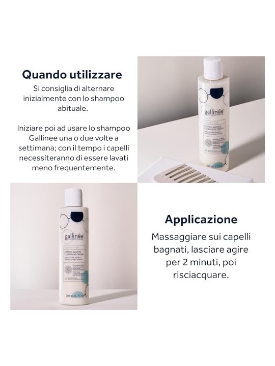 Crema Detergente Lenitiva Prebiotica Cuoio Capelluto Sensibile 200ml unisex