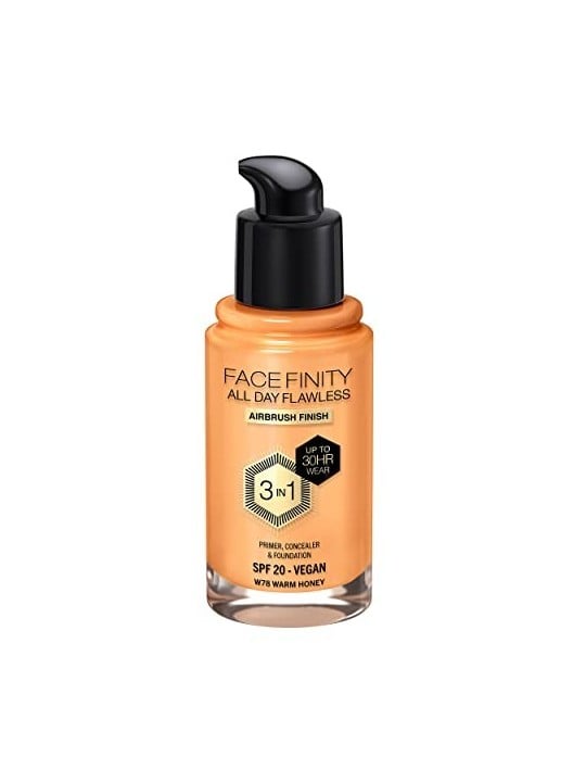 Max Factor All Day Flawless Facefinity 3 in 1 W78 Warm Honey