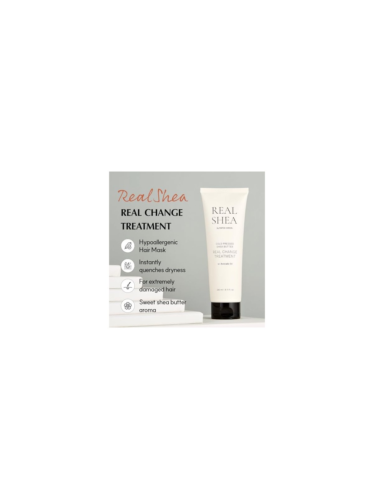 Rated Green REAL SHEA real change treatment 240ml women