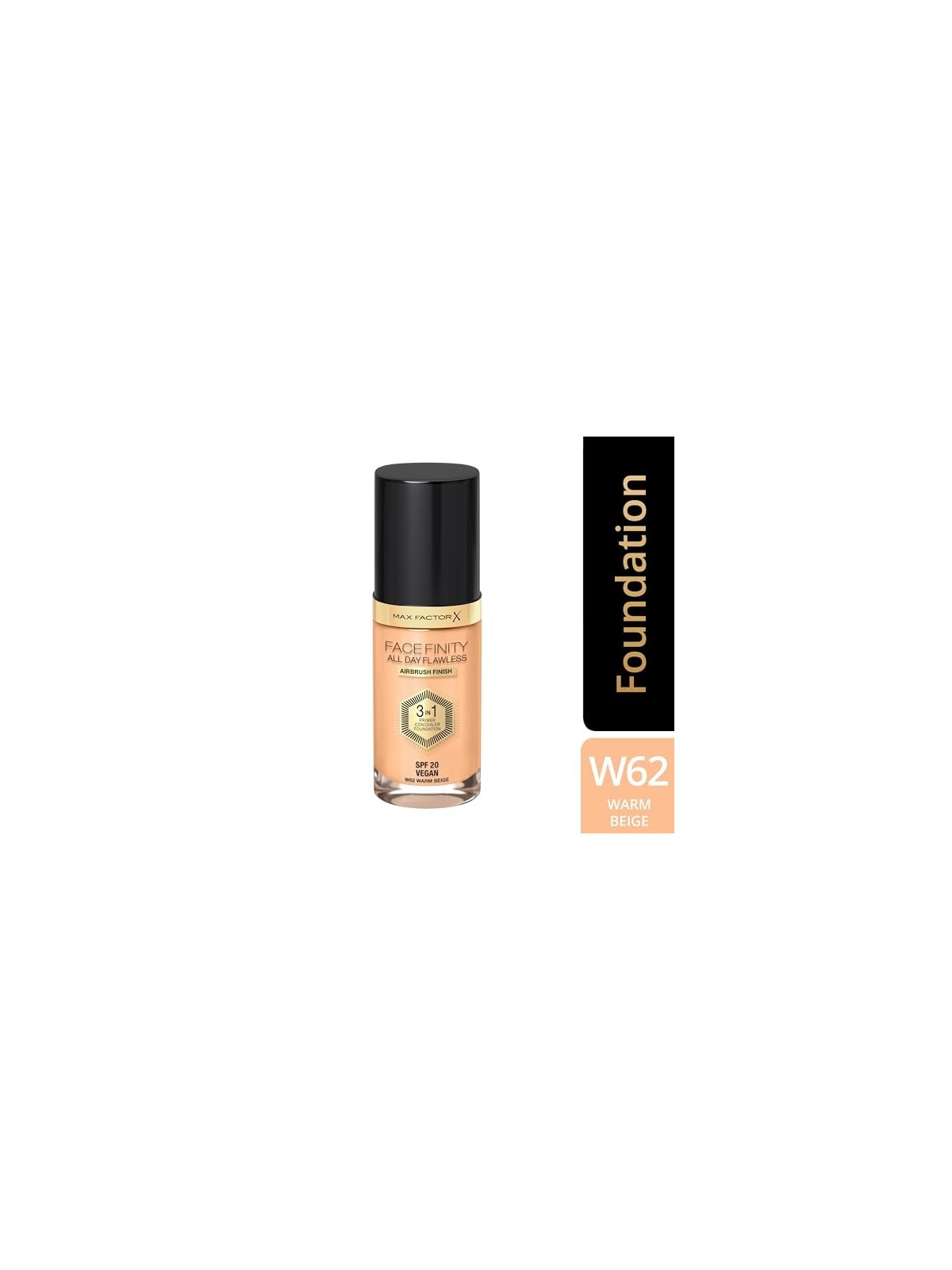 Max Factor All Day Flawless Facefinity 3 in 1 W62 Warm Beige