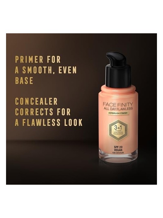 Max Factor All Day Flawless Facefinity 3 in 1 W62 Warm Beige