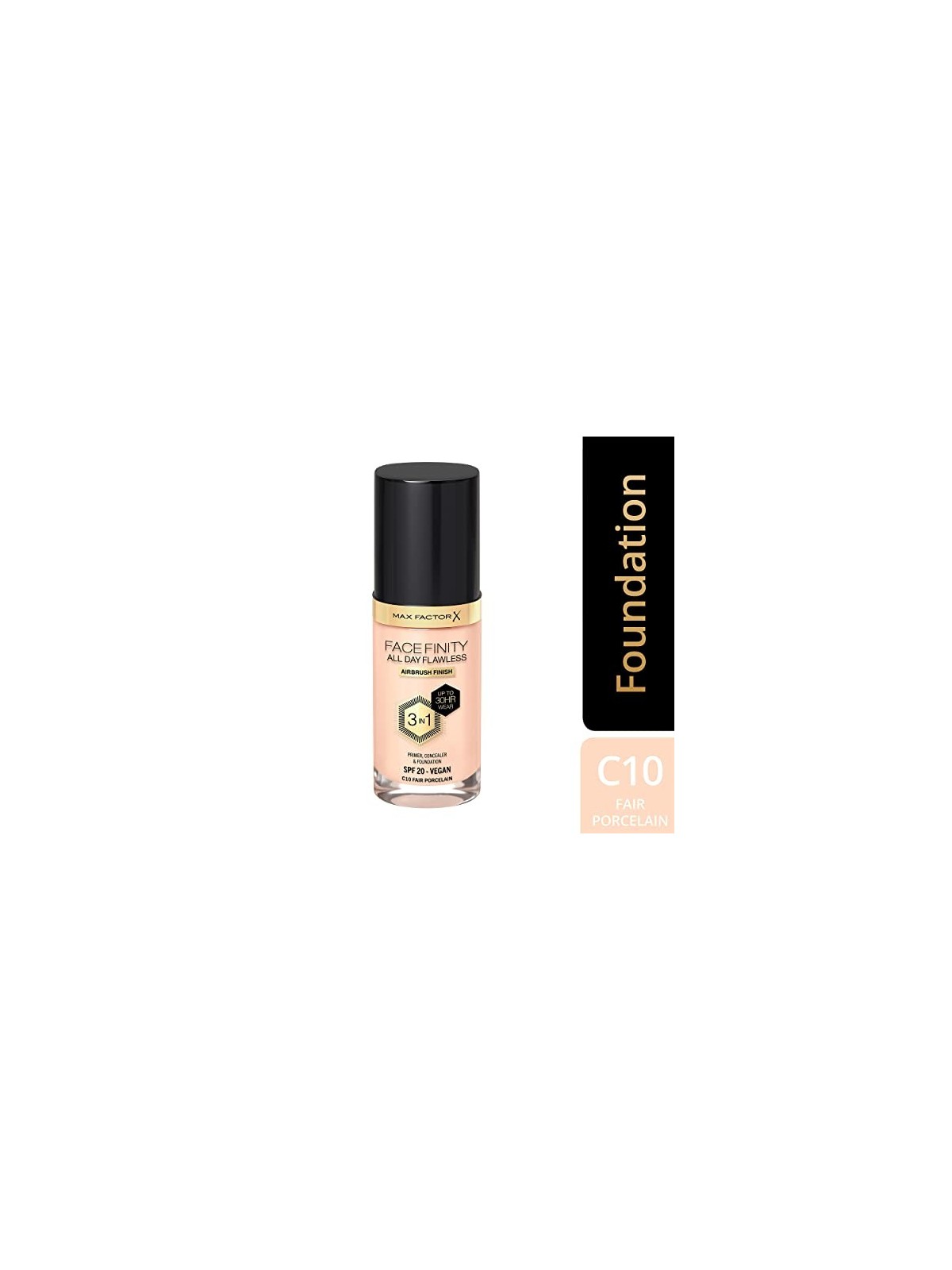 Max Factor FACEFINITY ALL DAY FLAWLESS 3 IN 1 C10 Porcellana Chiara 30ml
