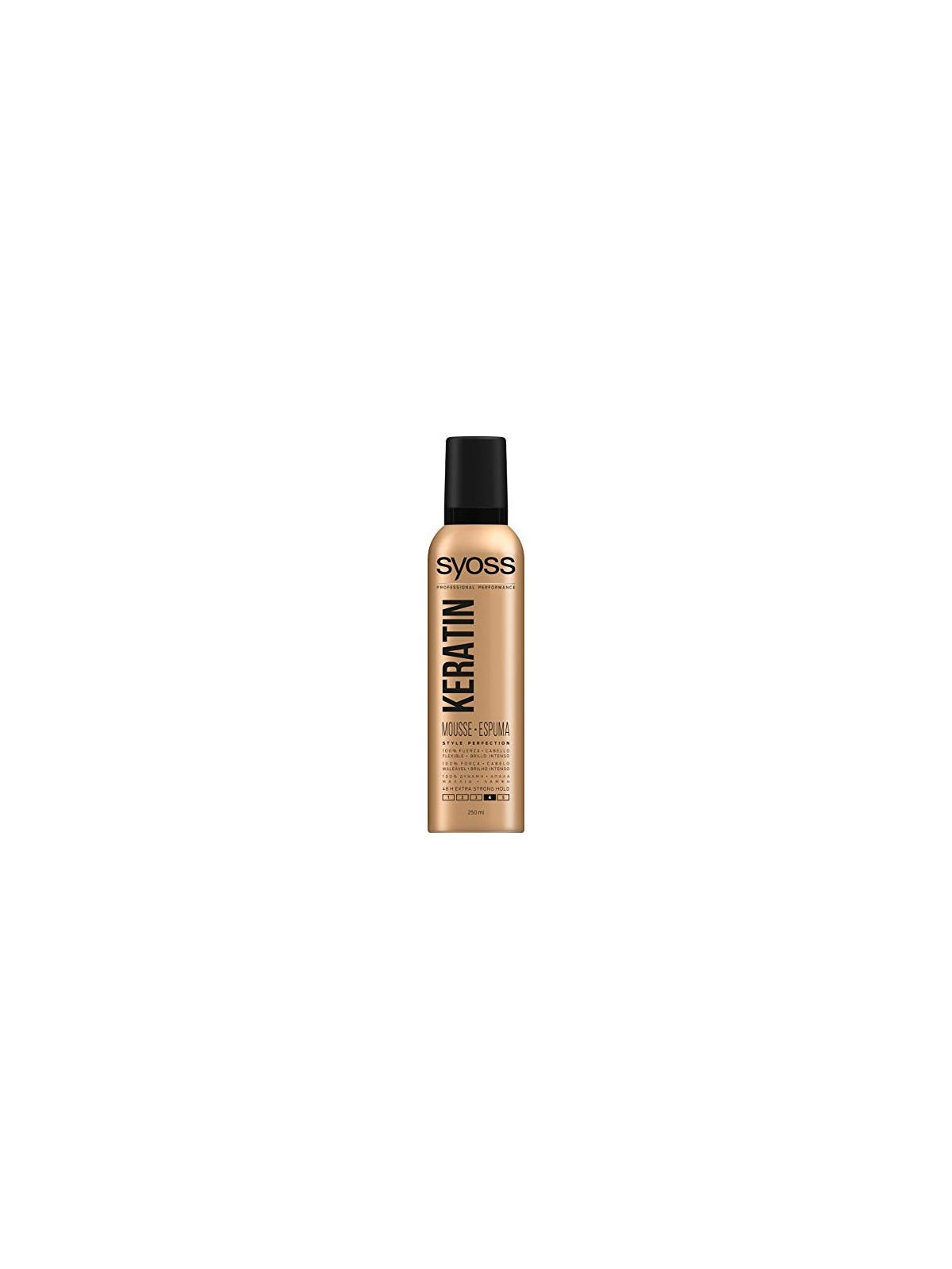 Mousse Syoss KERATIN flessibile e brillante 250ml donna