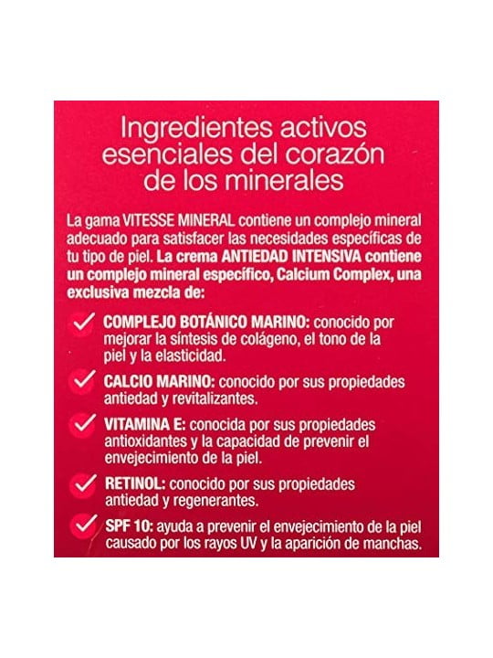 Vitesse ANTIEDAD INTENSIVA SPF10 DUPLO 2 x 50ml