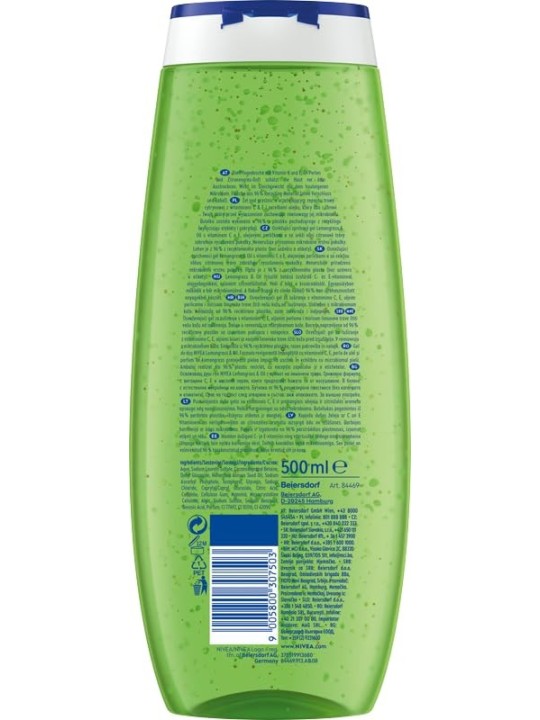 Nivea Lemongrass & Oil Care Shower Gel doccia 500ml