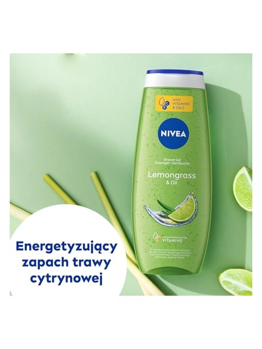 Nivea Lemongrass & Oil Care Shower Gel doccia 500ml