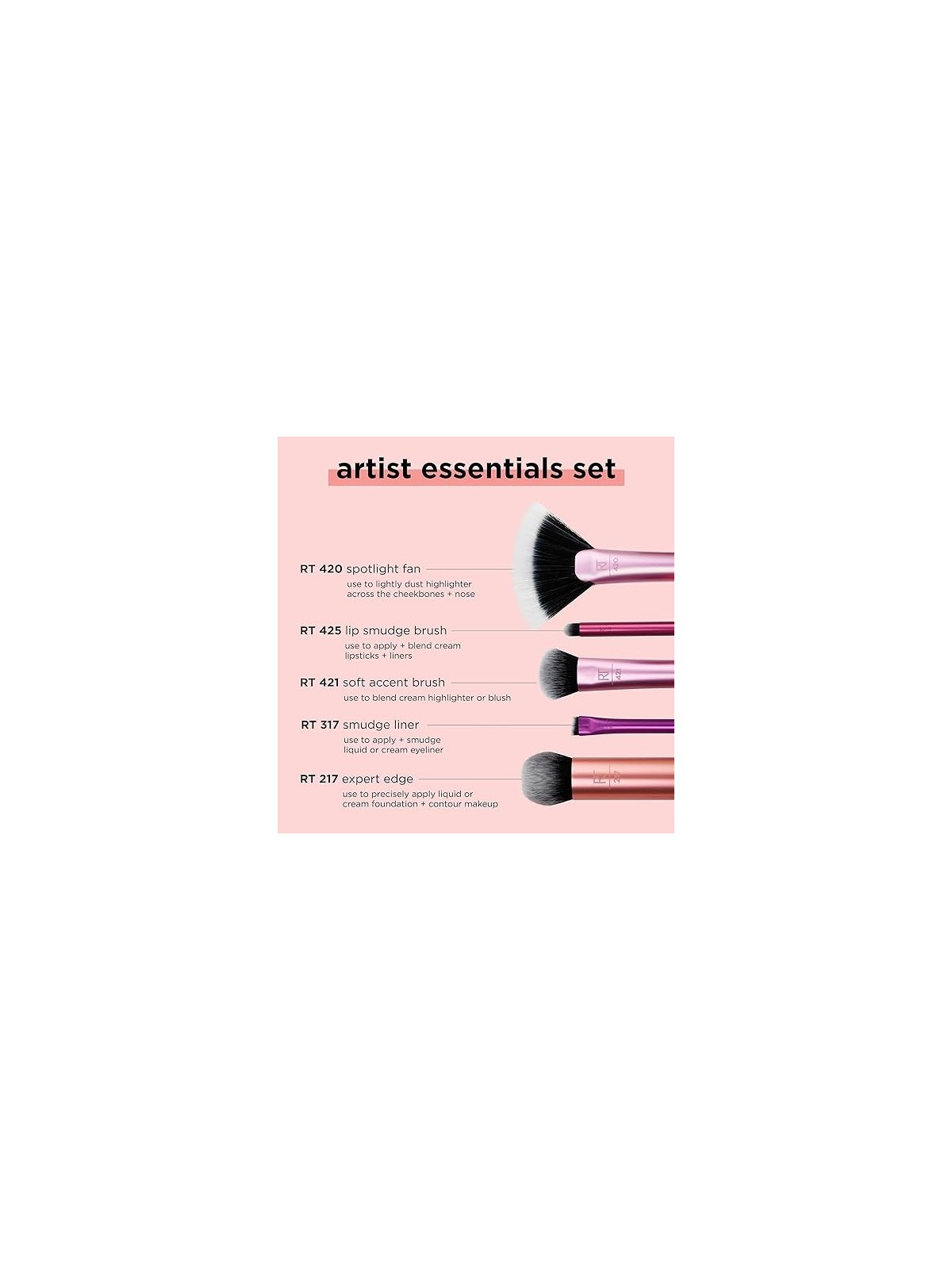 Real Techniques Set pennelli Artist Essentials Set regalo donna 1 unit