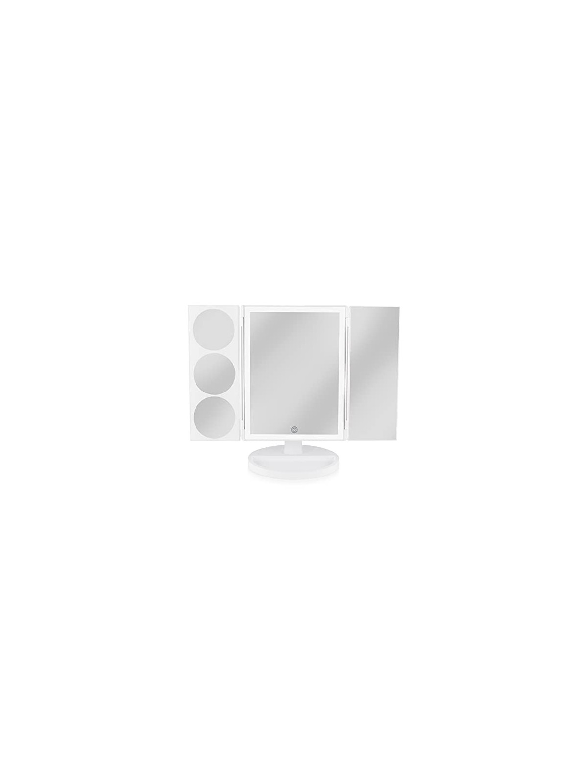 Specchio trucco illuminato a LED donna