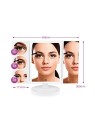 Specchio trucco illuminato a LED donna