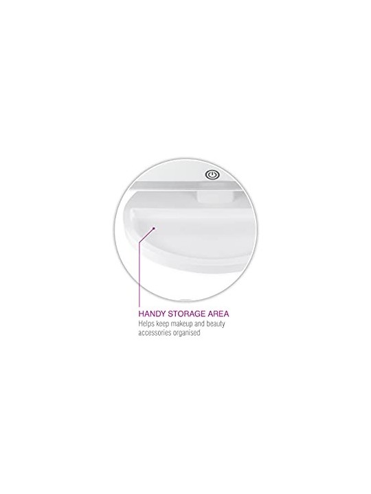 Specchio trucco illuminato a LED donna