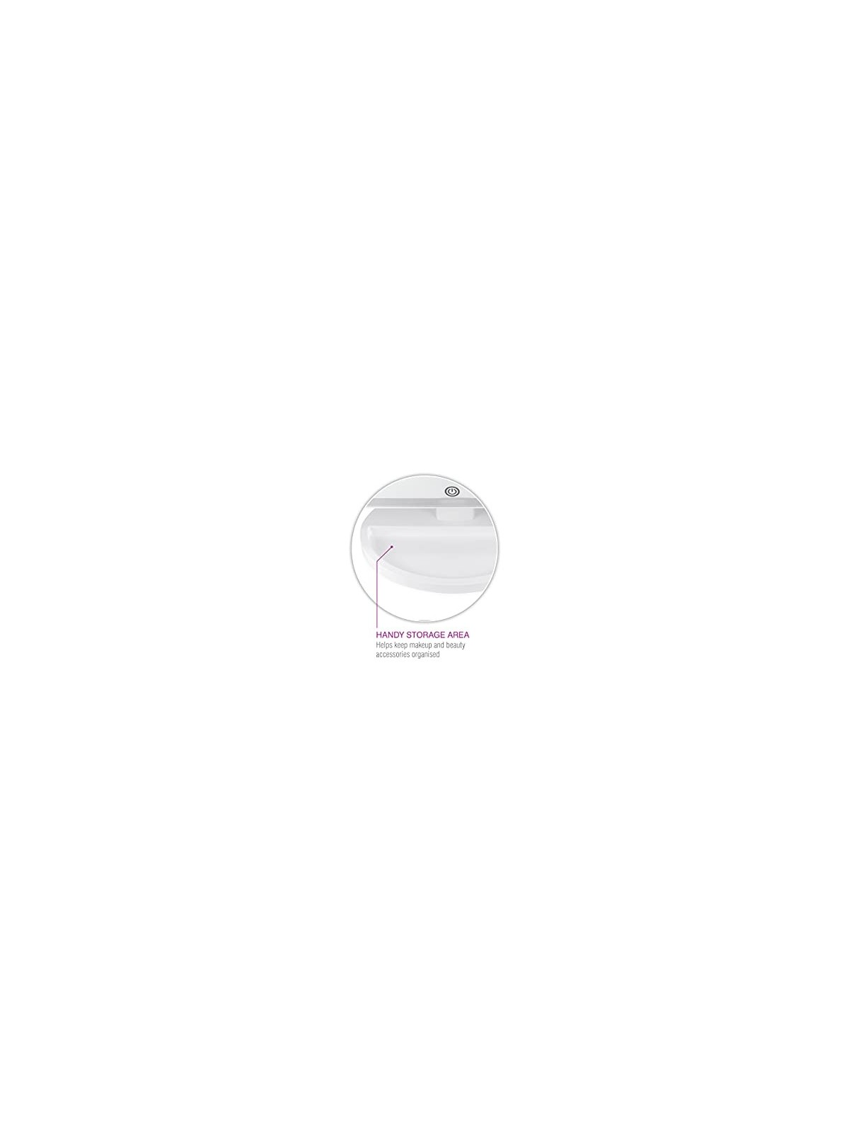 Specchio trucco illuminato a LED donna
