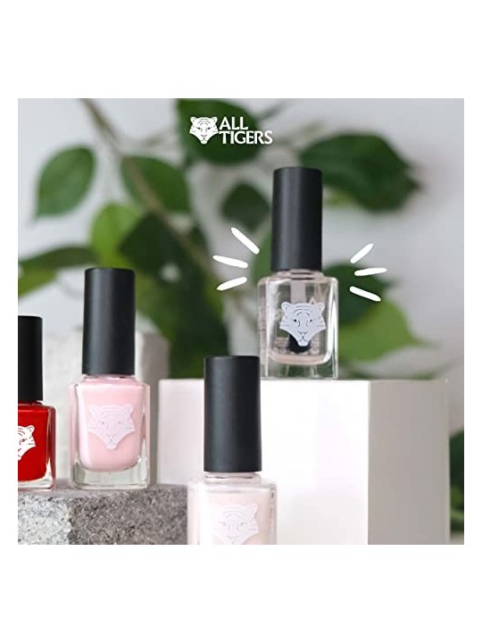 All Tigers Natural Vegan Base Top Coat Smalto per Unghie 190 Punch The Air 11ml donna