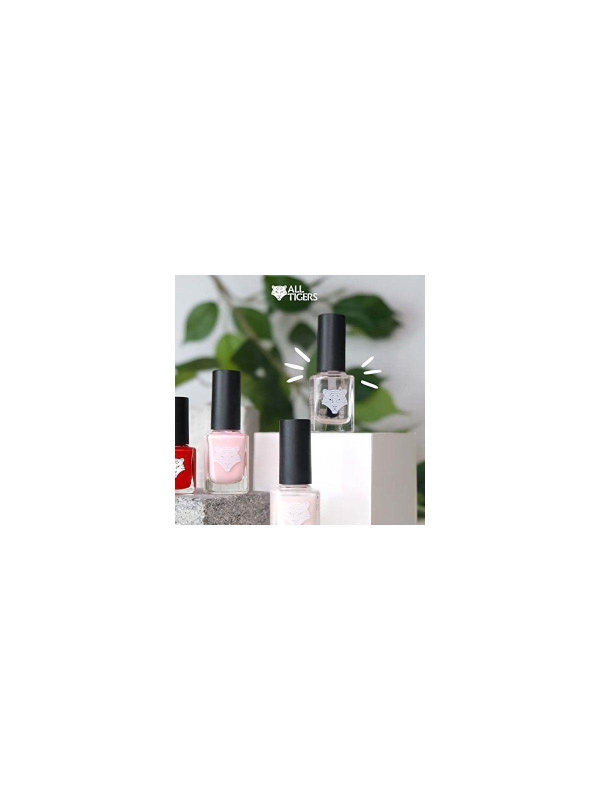 All Tigers Natural Vegan Base Top Coat Smalto per Unghie 190 Punch The Air 11ml donna
