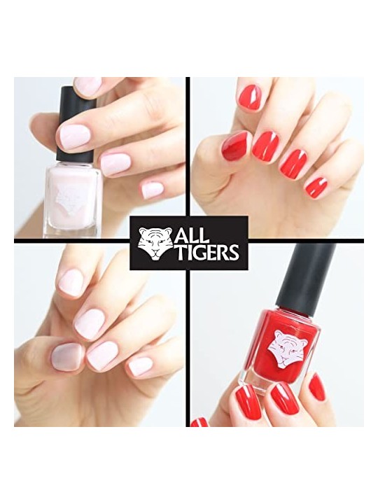 All Tigers Natural Vegan Base Top Coat Smalto per Unghie 190 Punch The Air 11ml donna