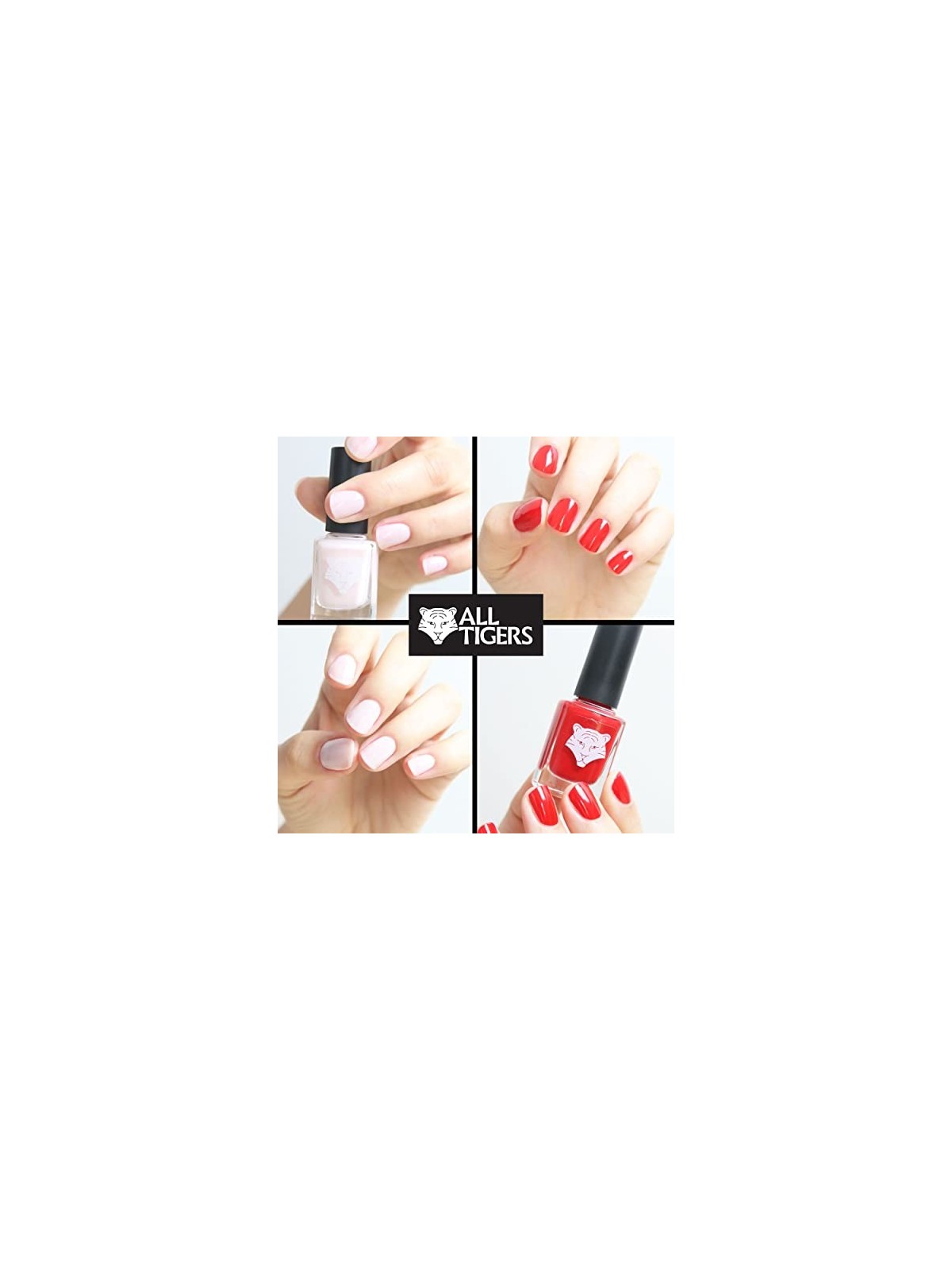 All Tigers Natural Vegan Base Top Coat Smalto per Unghie 190 Punch The Air 11ml donna