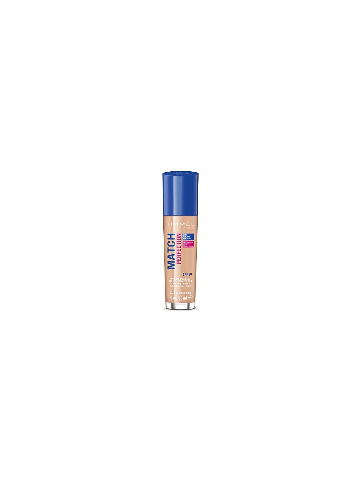 Fondotinta Rimmel London MAKEUP MATCH PERFECTION SPF 25 201 Beige Classico donna