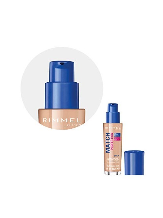 Fondotinta Rimmel London MAKEUP MATCH PERFECTION SPF 25 201 Beige Classico donna