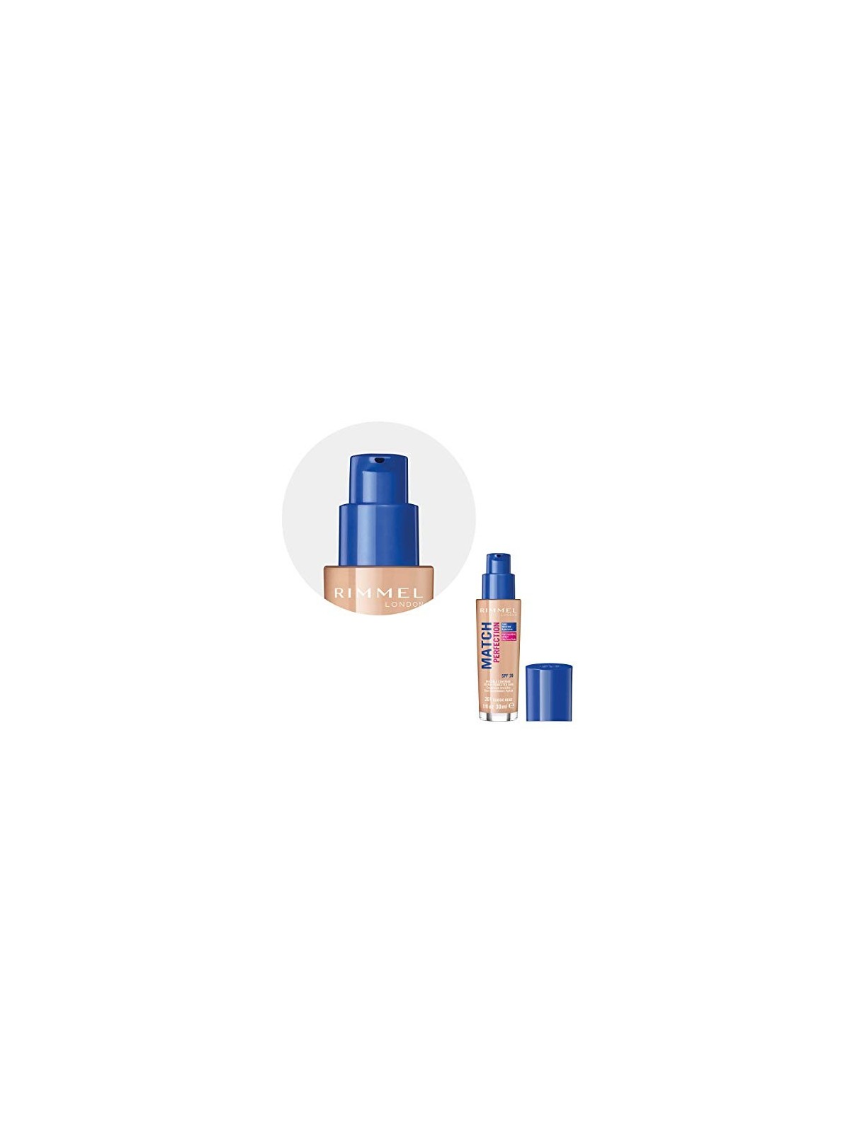 Fondotinta Rimmel London MAKEUP MATCH PERFECTION SPF 25 201 Beige Classico donna