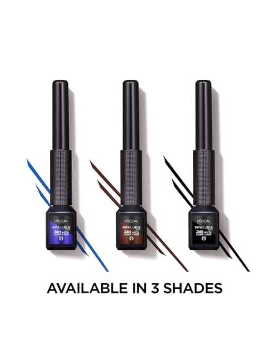 LOrï¿½ï¿½al Liner liquido opaco Infallible Grip 24H 3 ml donna  03 Brown