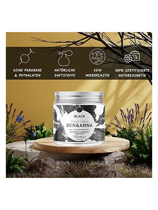 Dentifricio Sbiancante Naturale Nero 100ml