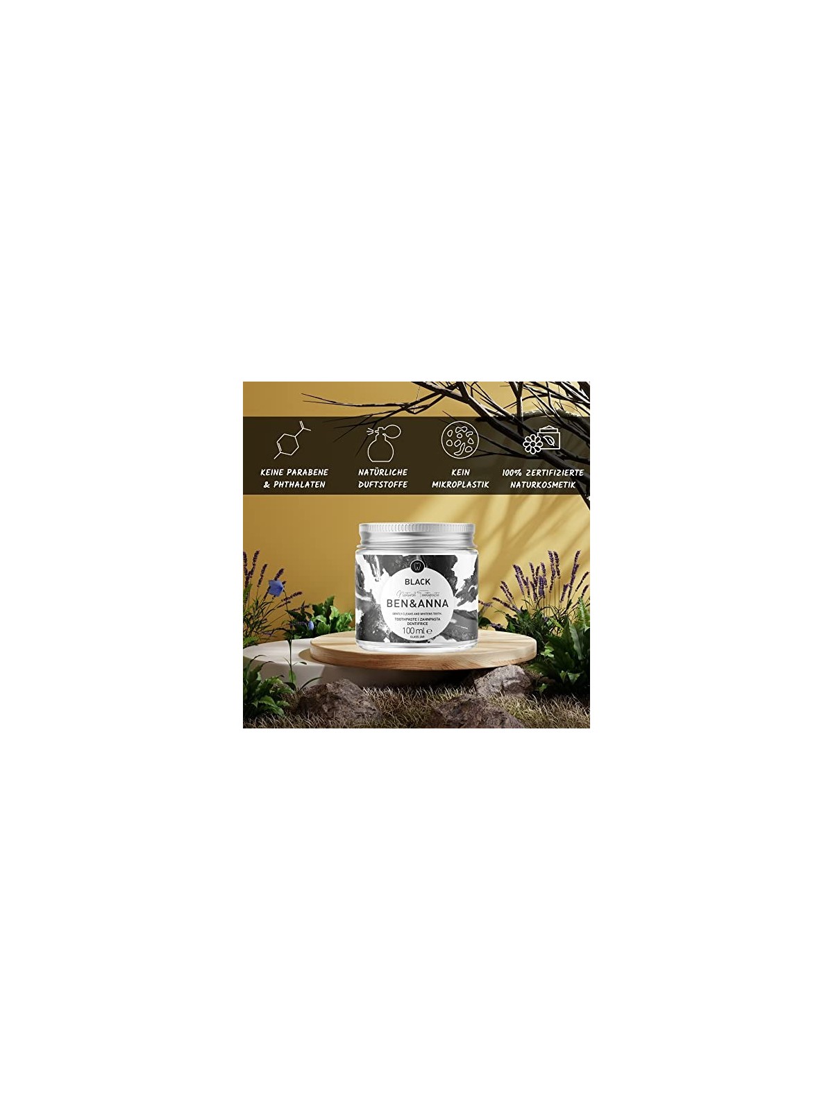 Dentifricio Sbiancante Naturale Nero 100ml