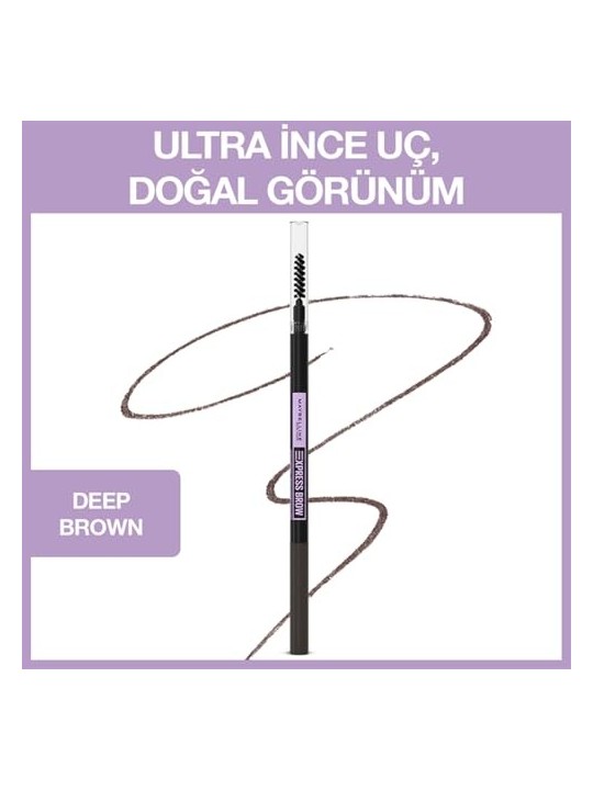 Maybelline Brow Ultra Slim Matita automatica per sopracciglia 9 g donna odstn Deep Brown