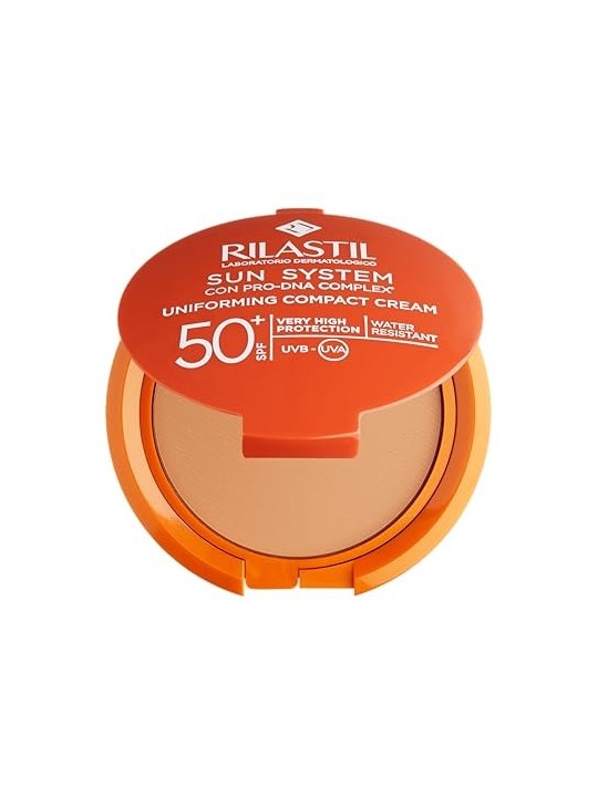 Rilastil SUN SYSTEM SPF50 crema compatta dorata donna