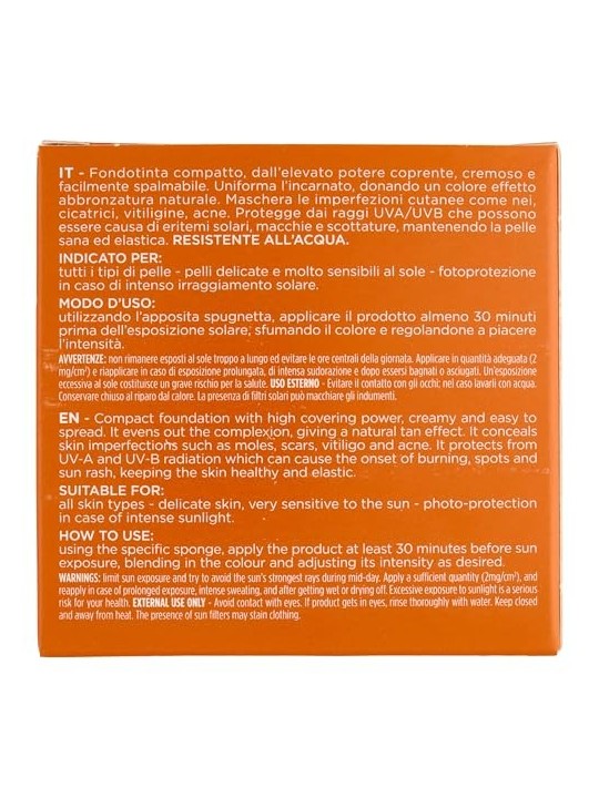 Rilastil SUN SYSTEM SPF50 crema compatta dorata donna