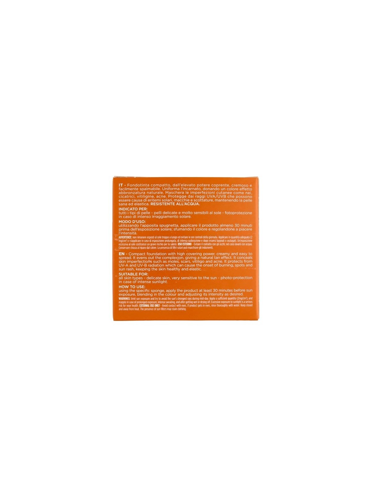 Rilastil SUN SYSTEM SPF50 crema compatta dorata donna