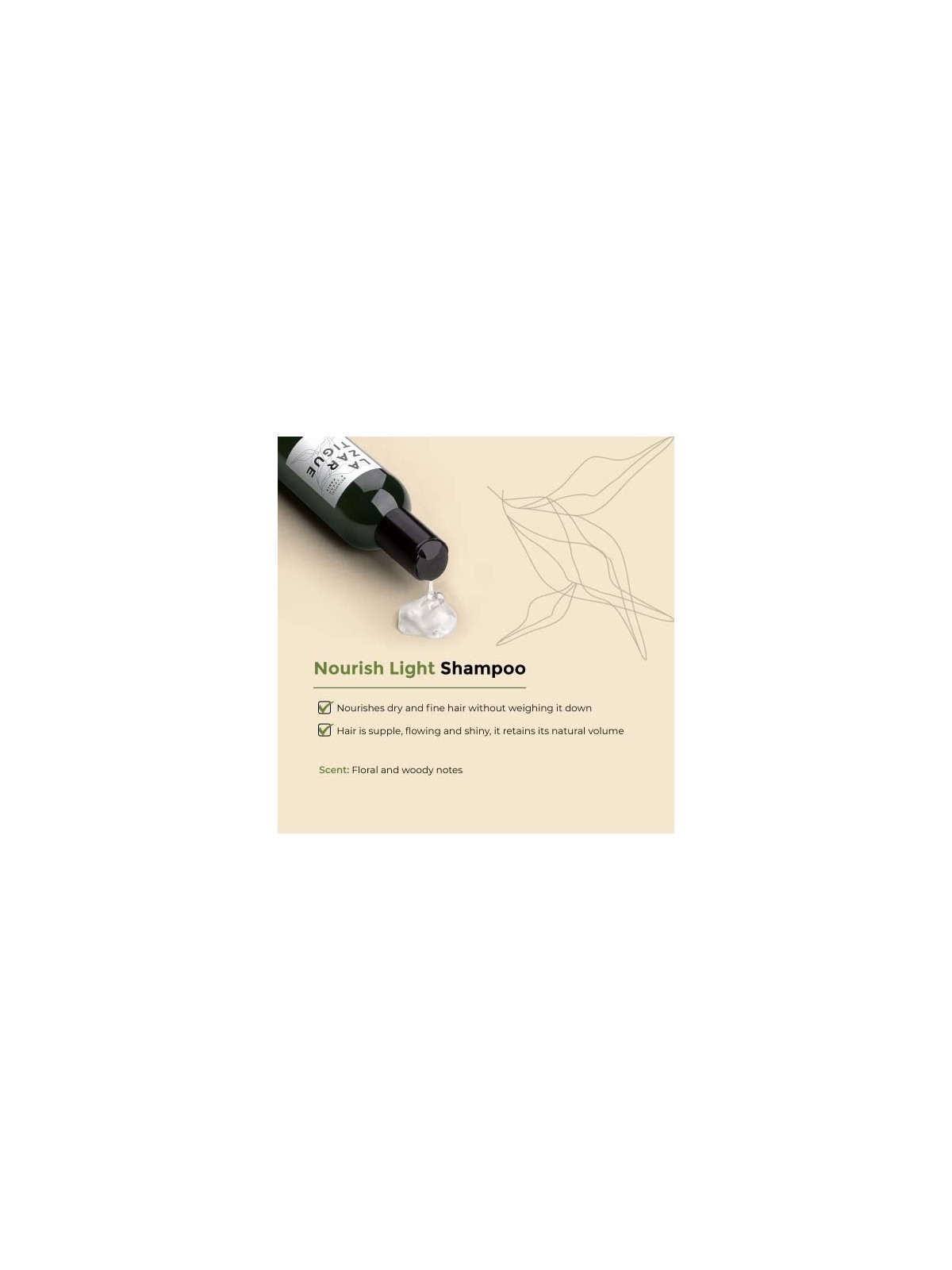 Lazartigue Nourish-Light Shampoo Vegano per Capelli Nutriente 250ml