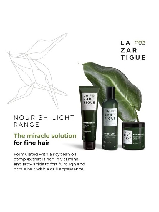 Lazartigue Nourish-Light Shampoo Vegano per Capelli Nutriente 250ml