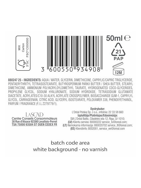 Crema idratante intensiva per pelli sensibili